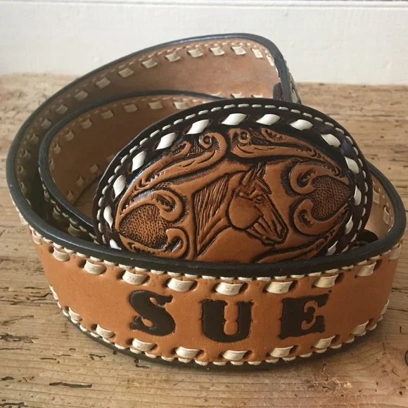 Vintage | Accessories | A Belt Named Sue Vintage Handtooled  display picture 2
